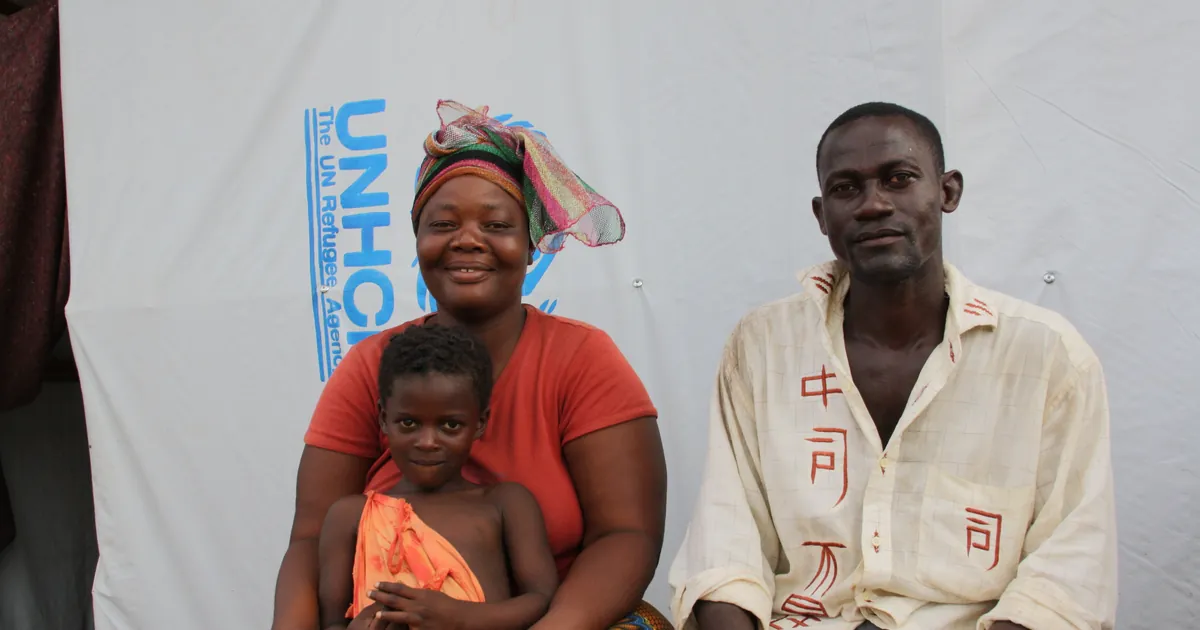 Flickr, DFID, UK Department for International Development. Elisee, Grace and Philippe, Bahn refugee camp, Nimba county, Liberia