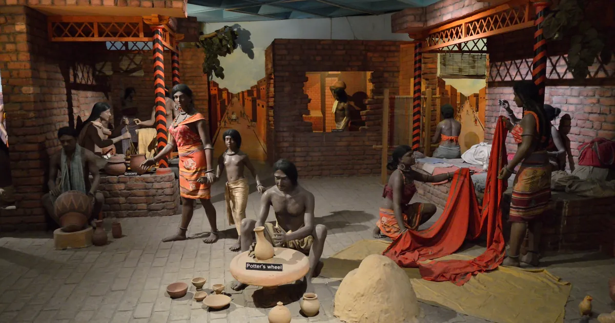 Indus Valley Diorama, Indian Science and Technology Heritage Gallery, National Science Centre. New Delhi 2014-05-06 0806